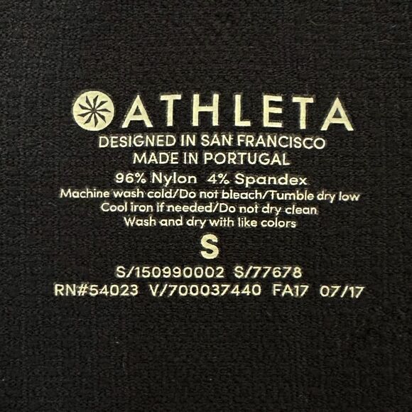 Athleta Black Longline Ruched Maternity Workout Top - Picture 10 of 11